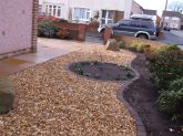 Natural Stone paving Driveway with Gravel- driveway Liverpool